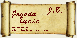 Jagoda Bučić vizit kartica